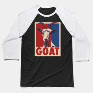 Goat Pop Art Style Baseball T-Shirt